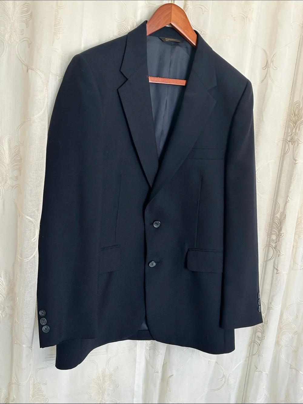 Vintage Allyn St George Navy Blazer Union Made USA No Tag Fit L XL